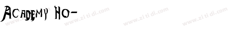 Academy Ho字体转换